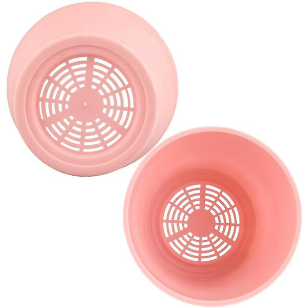 8 st 5,5\" färgglada plastkrukor inomhus blomkrukor med pall/brickor
