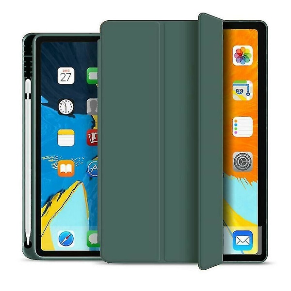 Suojakuori iPad Pro 12.9 tuuman kotelo kynätelineellä DARK GREEN