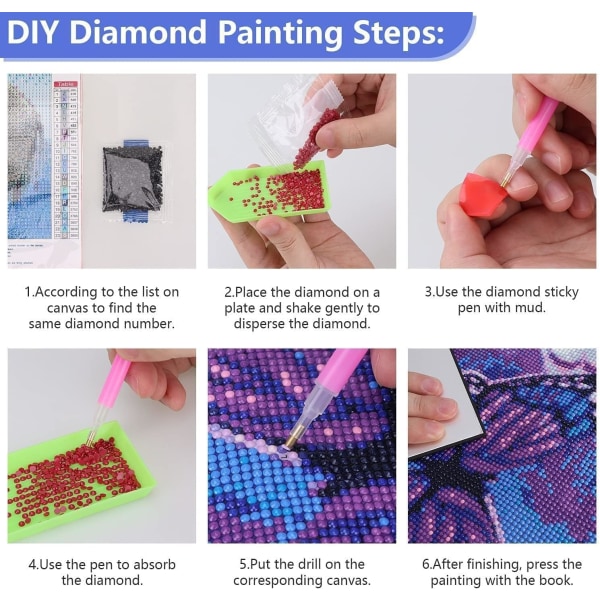 Diamantmålning Berg Kit, Diamantkonst Kit för Vuxna, Abstrakt Landskapsmålning Rund Gåva med Diamanter, Väggdekoration 12x16 Berg
