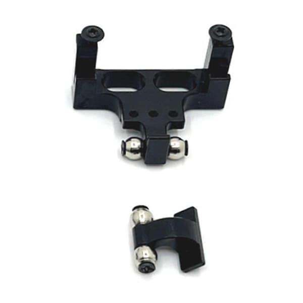 RC Bil Opgradering Forreste & Bageste Stang Sæde Servo Fast Sæde Kit til 1/16 C64 RC Bil Opgraderingsdele Sort