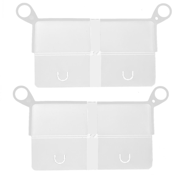 2st Bärbar Silikon Förvaringslåda Utomhusmasker Box Cover Förvaringshållare För Kvinnor Män (vit)