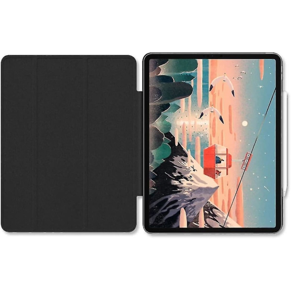 Suojakuori iPad Pro 12.9 tuuman kotelo kynätelineellä BLACK