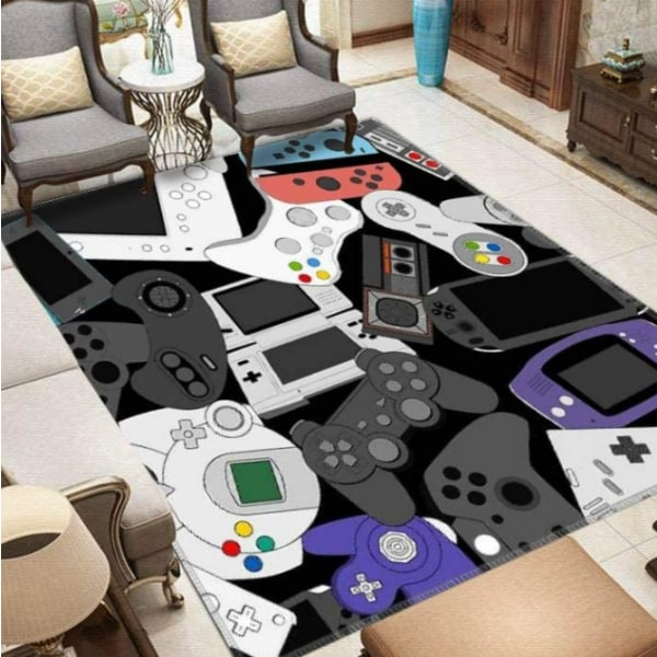 Gamer Controller Area Rug Halkskyddad Matta Dörrmatta Hemlöpare Matta Sovrum Inomhus Utomhus Lekmatta Kindergarten Matta Yogamatta