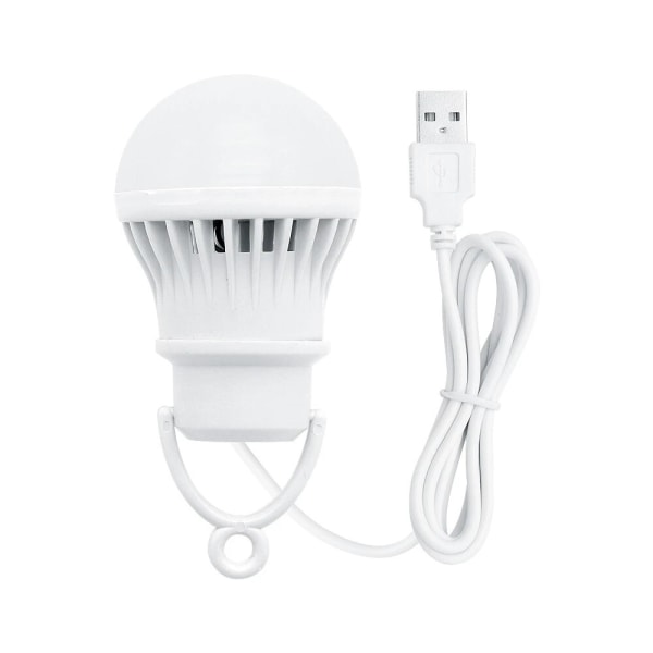 Pack 3W USB driven LED-lampa 300 lumen 6500K bärbar lykta nattlampa för utomhusvandring Camping Fisketält Resebelysning