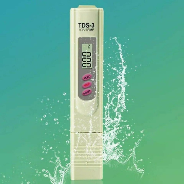 Tds Meter Håndholdt Tds-3 Ppm Digital Vandkvalitet Pen Tester R.o Pure Osmosis
