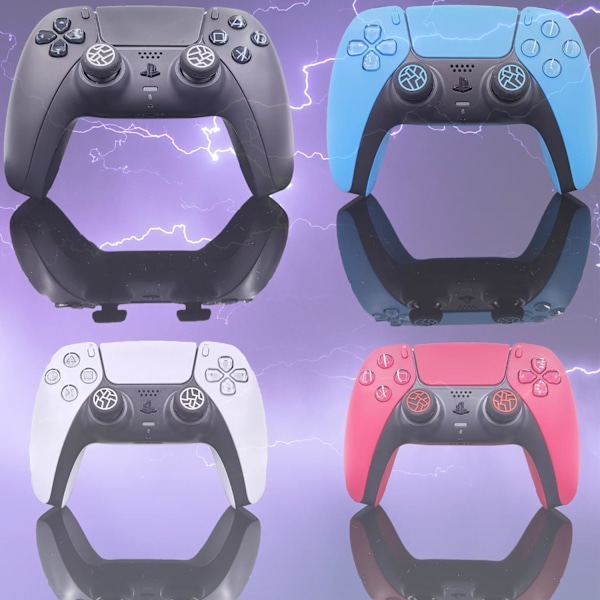 4 Thunder Caps Tillbehör Tumgrepp PS4 PS5 Tillbehör för PS5 Controller PS5 Controller Stick Joystick Silikon Spets för Xbox Series Controller PS5