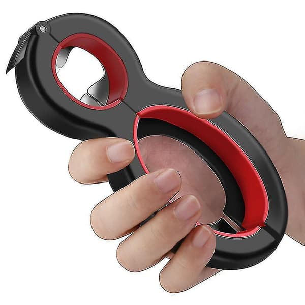 Multifunktionell 6 i 1 burköppnare burk manuell lock lock vrid av verktyg