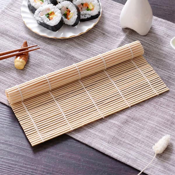Sushi Maker Kit Risrullform DIY Kjøkkenform Rullematte Rispadlesett Sushiverktøy Sunne Bambusrullematter