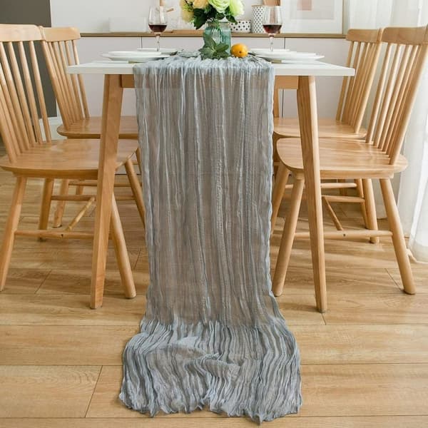 Azure Bordløper - til Bryllup, Kommunion, Bursdag, Feiring grey