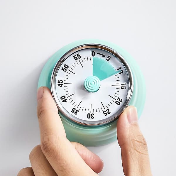 Kjøkken Timer Påminnelse Håndter 360 Graders Roterende Mekanisk Timer Light Green