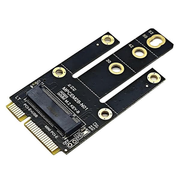 Adapterkort MPCIE til KEY-B Udvidelsesslot MINIPCI-E til M.2 NGFF NIC Adapterkort WIFI Interface til M Adapterkort A