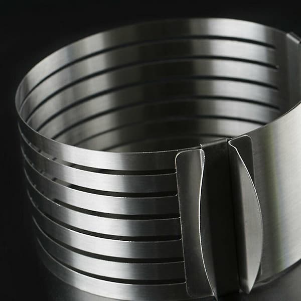 Rustfritt stål lagkake brødskive rund mousse skiveform ring