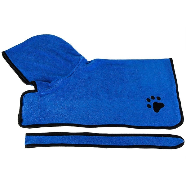 Dog Bathrobe Towel With Adjustable Strap  Microfibre Fast Drying Super Absorbent Dog Drying Coat  Moisture Absorbing Dog Bath Robe  Quick Drying Pet B