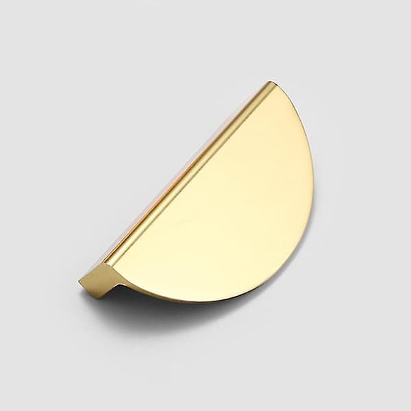 Halvcirkelformede skabslåge- og skuffegreb, hardwaretilbehør, aluminiumslegering copper