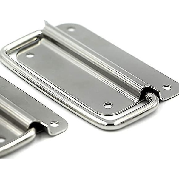 Folding handle suitcase handle, hardware box handle silver handle tool box door handle, folding box handle