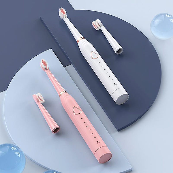 Genopladelig elektrisk tandbørste Pink
