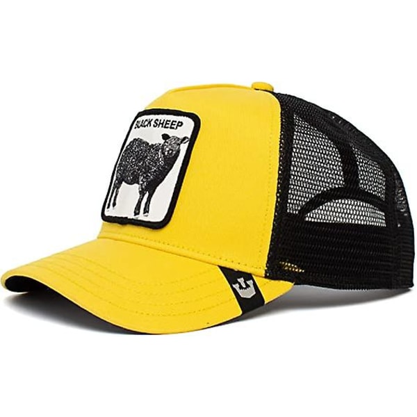 Truckerkeps för män - Mesh Baseball Snapback Cap - The Farm, Gul