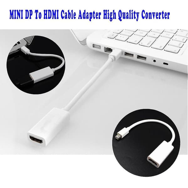 Mini DisplayPort til HDMI-kabeladapter - Høj kvalitet konverter til Macbook Pro A
