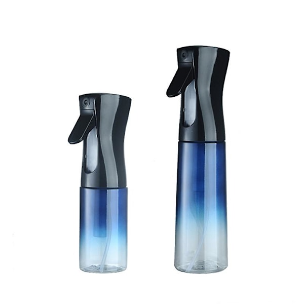 2 st Hårsprayflaska, 200 ml + 300 ml Kontinuerlig Vatten Mister Sprayflaska Tom Fin Mist Frisörsprayflaska Gradient Blue