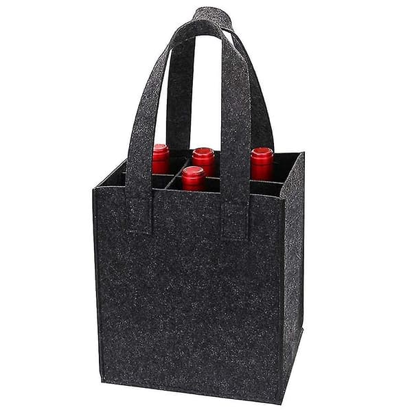 Gjenbrukbare handleposer for reiser, perfekt gave til vinelskere Dark gray