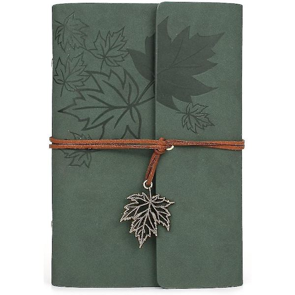 Nahkainen kirjoituslehtiö, Maleden Classic Spiral Bound Notebook Täytettävä päiväkirja