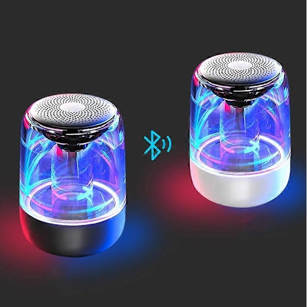 Transparent Krystallhøyttaler Trådløs Bluetooth-høyttaler Opplyst Bluetooth-høyttaler TWS Subwoofer