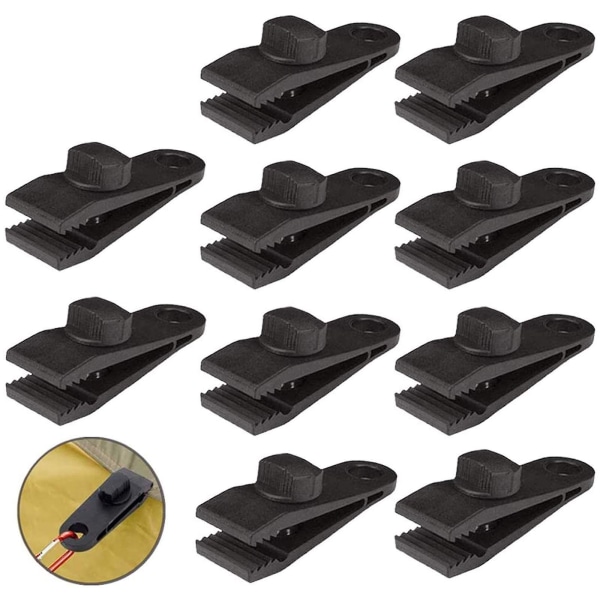 12 st presenningar klämmor kraftig lås grepp klämmor tumskruv tältklämma säkrar presenningar markis klämma set för camping presenningar markiser husvagnsmarkiser bilöverdrag 10Pcs