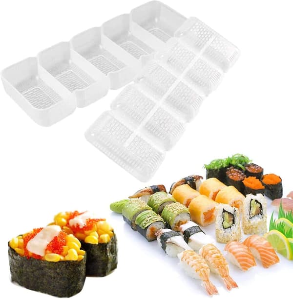 Sushi-former 5 stk Acsergery gave risform passer til DIY-verktøy ris Onigiri