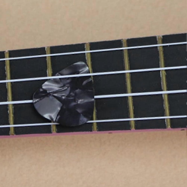 12 st Flerfärgade Gitarrplektrum i Olika Storlekar, Celluloidplektrum, Universella Plektrum för Akustiska Gitarrer/Elgitarrer