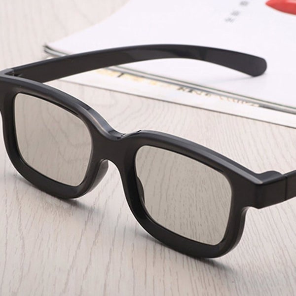 3d-glasögon för bio 3d-tv 2 par receptglasögon spel och tv-båge Universal plastglasögon för 3d-filmspel