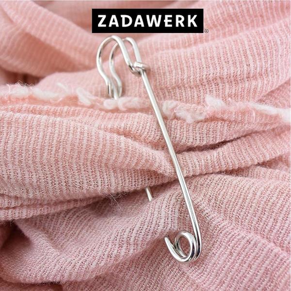 Säkerhetsnål – Extra stor – guld & silver – 20 stycken