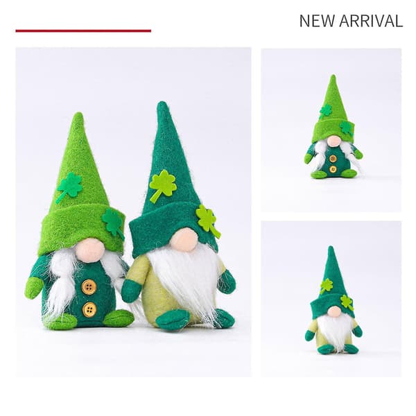 Irländska gröna klöverdockor Rudolph Actionfigur Male Style