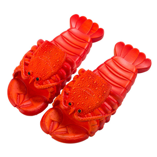 Women's lobster slippers couple summer beach slippers bathing slippers