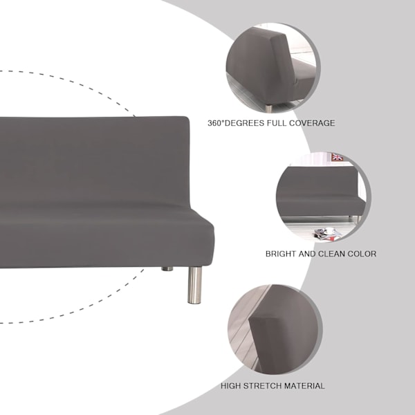 Sofaovertræk uden armlæn 3 sæder universal elastisk Clic C