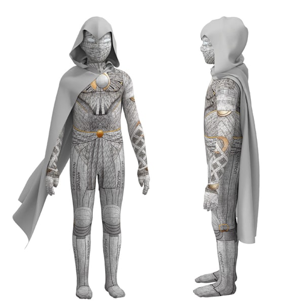 Moonlight Knight kläder cosplay kläder tights digital print huva cape barnkläder