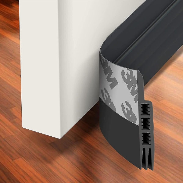 Door Draft Stopper Under Door Draft Blocker Insulator Door Sweep Weather Stripping Noise Stopper Strong Adhesive