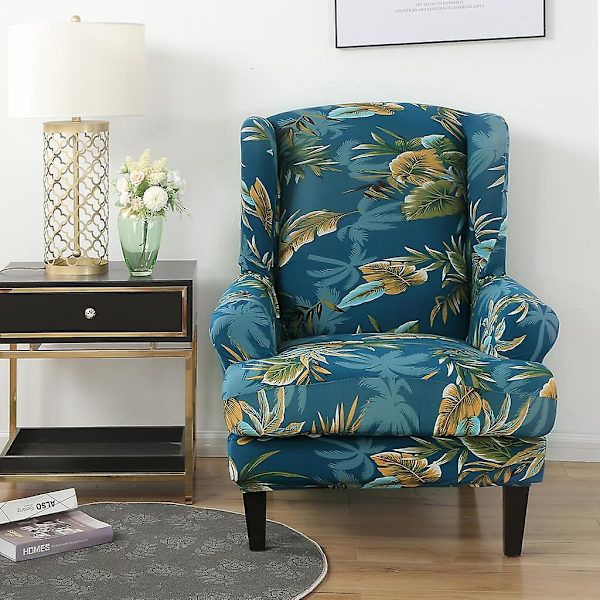 Stretch Wing Chair Sofa Cover Armchair Cover Farge Polyester Grønn