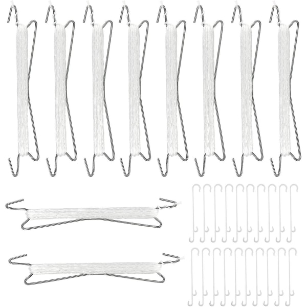 Plante tomat kroker med streng hage streng dekorative tomat støtte kroker 10pcs