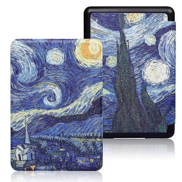 Kindle Paperwhite 11:e generationens 6,8 tums målade case för 2021 Kpw5 - Van Gogh Starry Sky