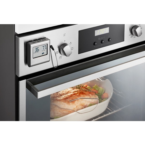 Kötttermometer för digitalt kött med stor LCD-skärm för rökugn, ugn, matlagning, godis, grilltermometer med timer och temperatursond
