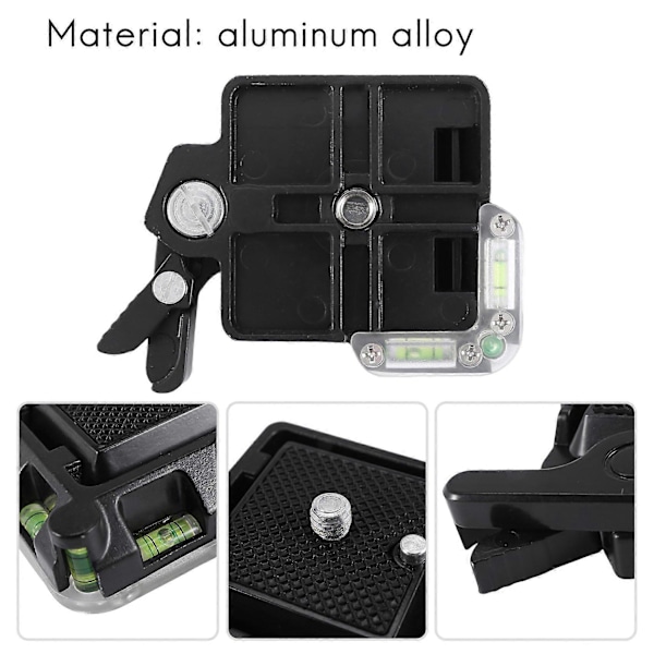 Snabbkopplingsplatta Plattformfäste Bas Videokamera Stativ Monopod Kula för DSLR Kamera QR40 1/4, 3/8 Skruv