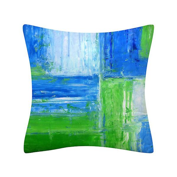 18x18 tommer pudebetræk kunsttryk pudebetræk boligindretning pudebetræk soveværelse sofa stue pudebetræk Green