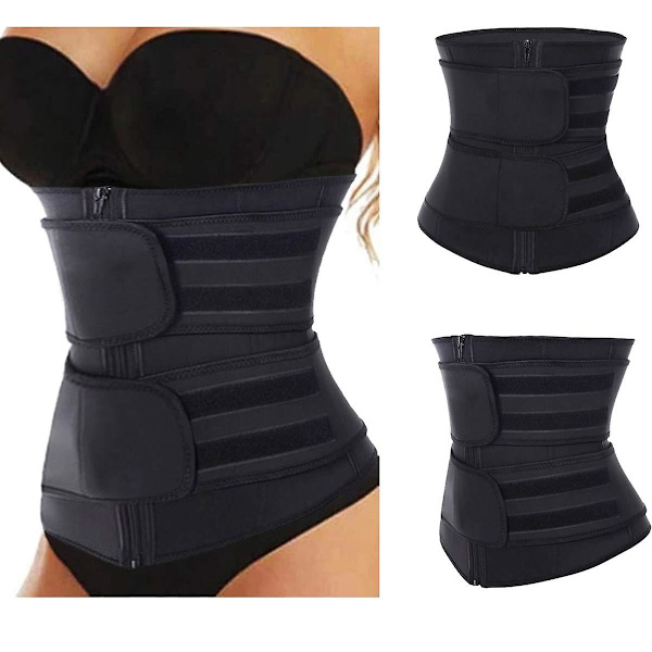 Womens Waist Trainer Bælte Slim Body Shaper Mave Kontrol Bælte Korset Sports Bælte Størrelse L