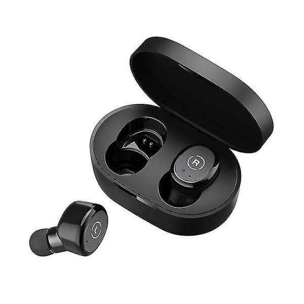 Bluetooth 5.0 trådlösa öronsnäckor, sport-hörlurar med djup bas för svart size1