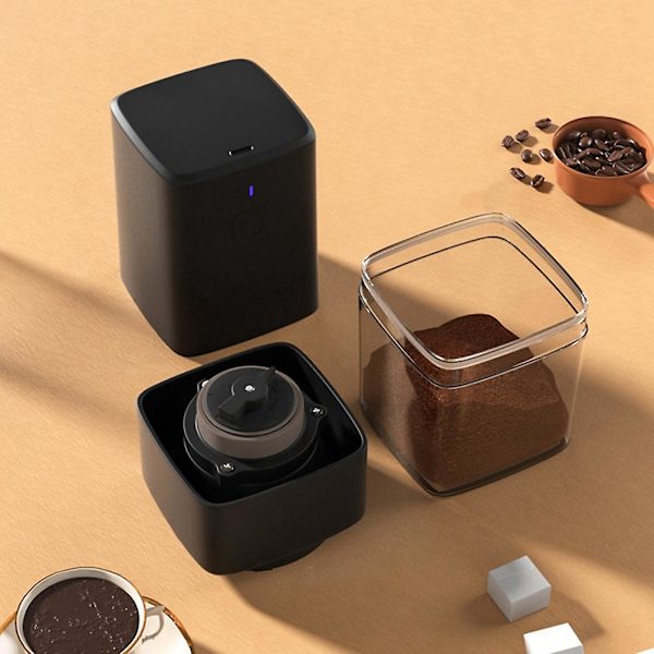 1-osainen neliömäinen sähköinen papumyllyn kahvipapujen jauhin USB-ladattava kannettava kotitalouspapujen jauhin vihreä