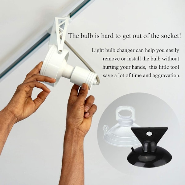 10 st Sucker Remover GU10 CZ10 Lamputbyte Sucker Remover för LED Halogenlampa Mini Spårlampa Svart 30mm