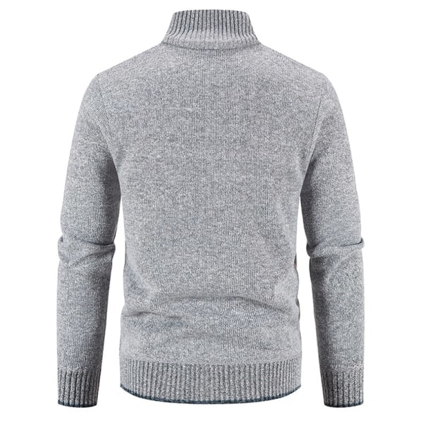 Strikkede Casual Cardigans til Mænd Light Grey L