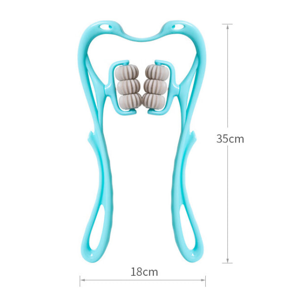 Multifunksjonell knekule rullende ball manuell nakkeklemme skulder nakkemassasje rulle skuldermassasje