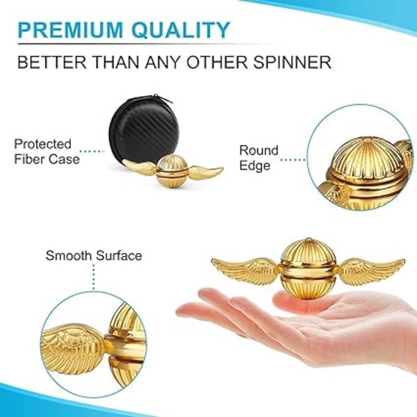 Gylden håndkreisel Fidget Spinner håndlegetøj Special højtydende kuglelejer Anti-stress Børn Fidget Finger Spinner Legering Lille Infinit