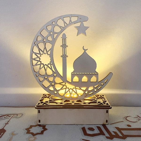 Ramadan Dekorationer, Måne Stjerne Ramadan Lys, Ramadan Dekorationer - Ramadan Eid Led Natlys, Dekorationer Bord C